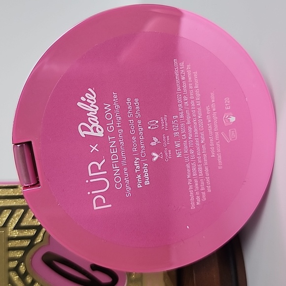 Pur X Barbie Confident Glow Signature Highlighter Pink Taffy & Bubbly - Picture 11 of 12